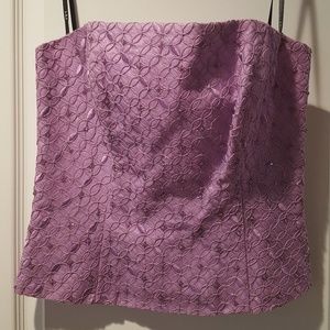 Lavender Jacquard bustiere